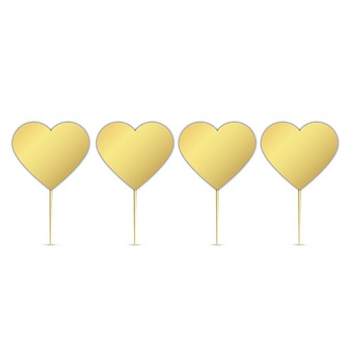 10'lu Kürdan Kalp Gold