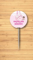 10'lu Kürdan Pembe Hoş Geldin Bebeğim