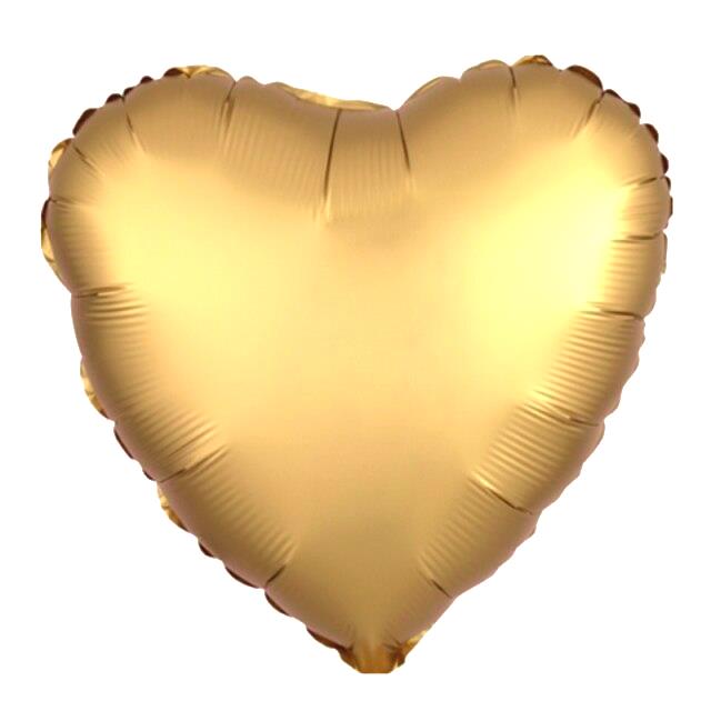 18 inç Kalp Gold Renk Folyo Balon