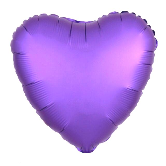 18 inç Kalp Mor Renk Folyo Balon