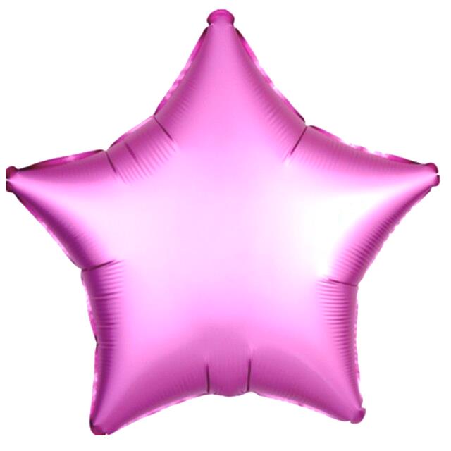 18 inç Yıldız Pembe Renk Folyo Balon