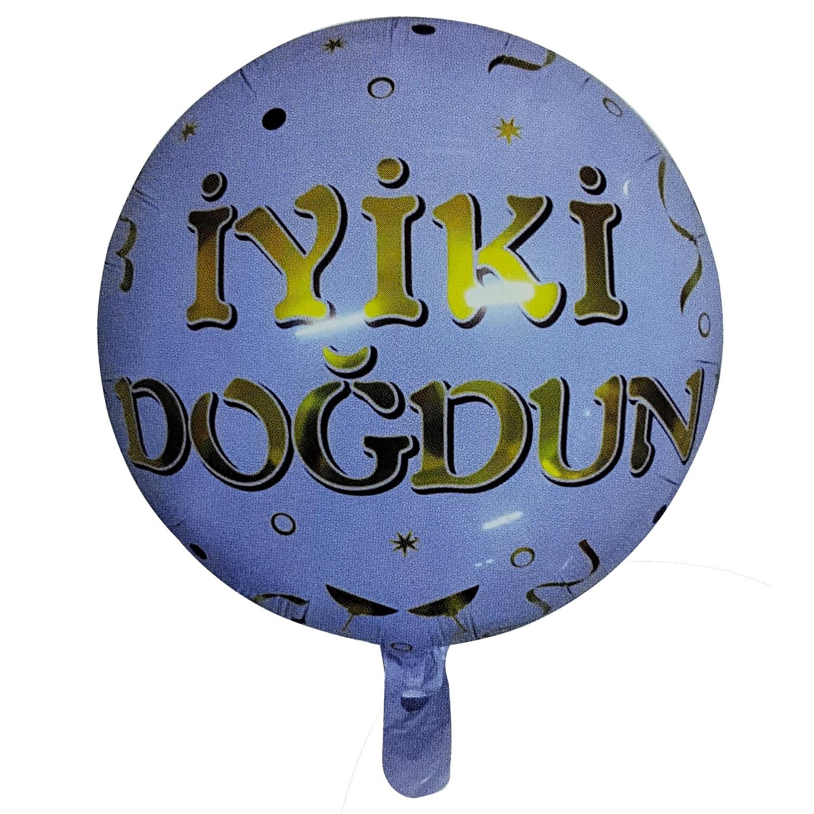 18 inç Yuvarlak İyiki Doğdun Folyo Balon 43*43