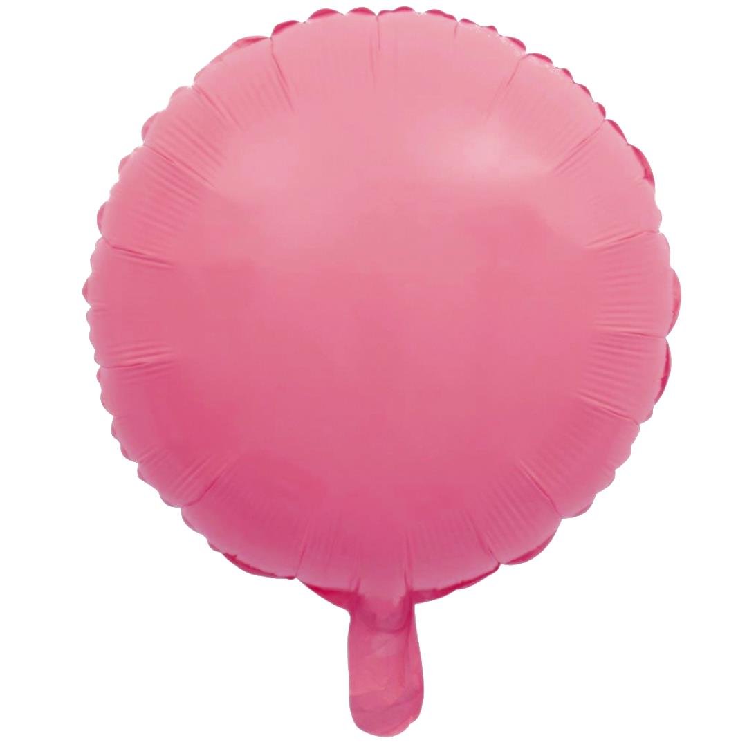 18 inç Yuvarlak Makaron Pembe Folyo Balon 43*43