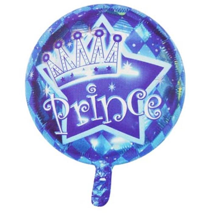 18 inç Yuvarlak Prince Folyo Balon 43*43