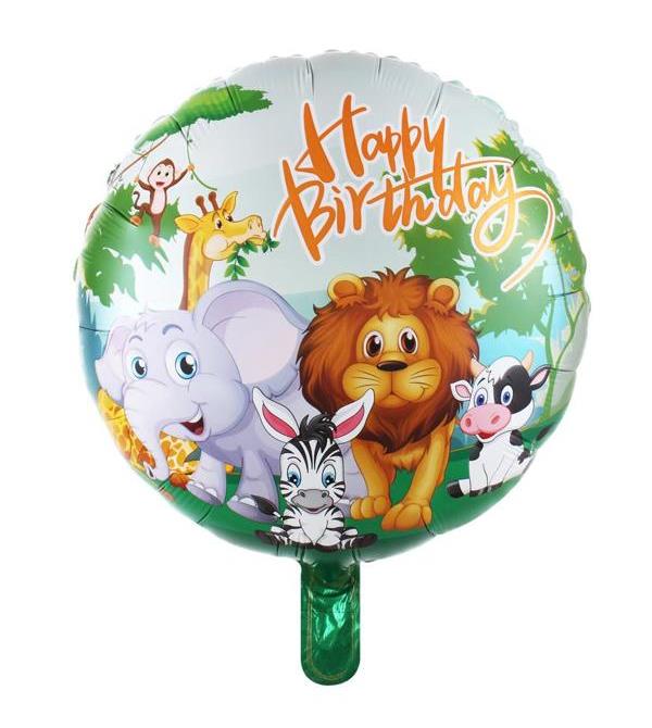 18 inç Yuvarlak Safari Folyo Balon 43*43