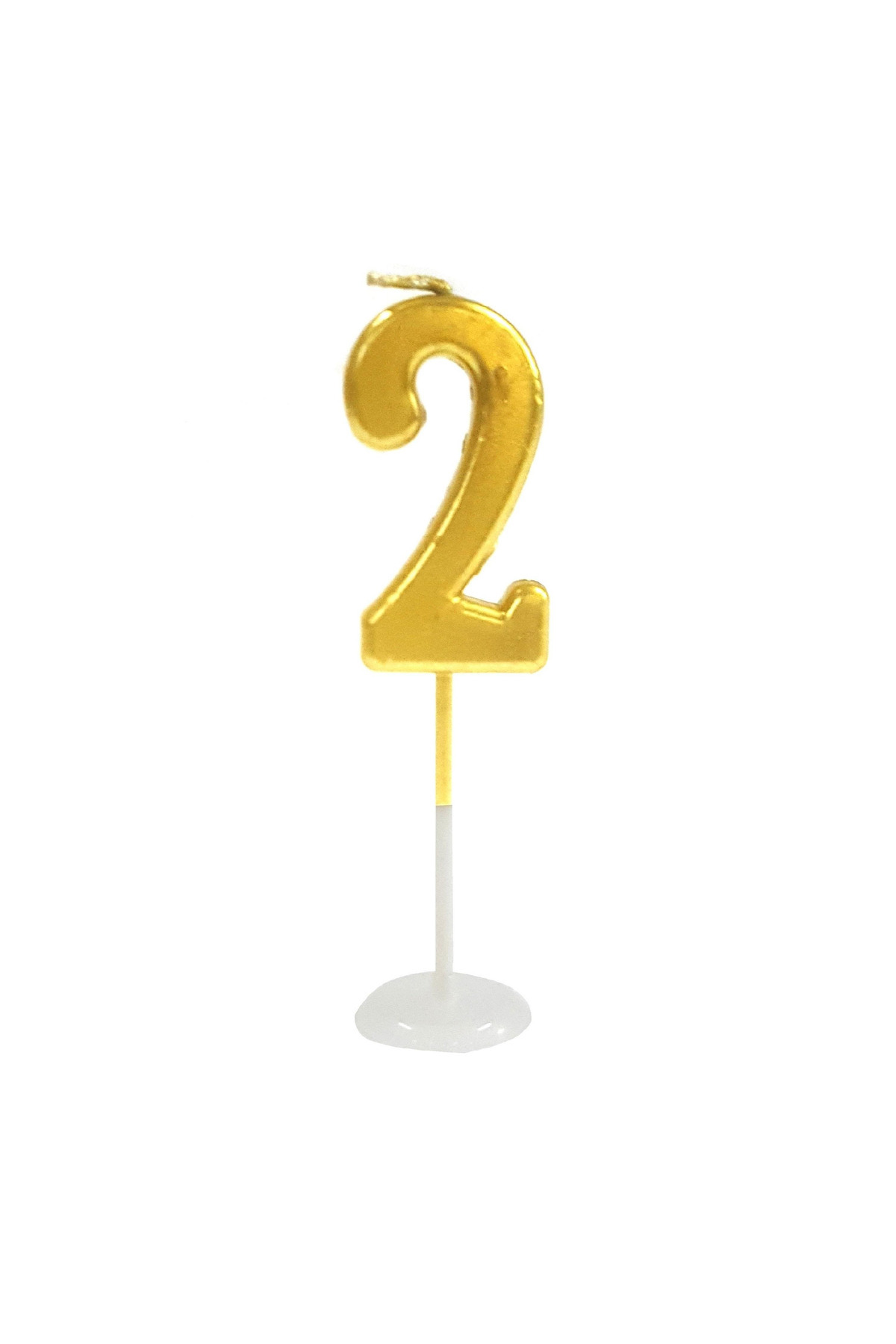 2 yaş doğum günü pasta mumu yaş mumu rakam mum sayı 9cm
