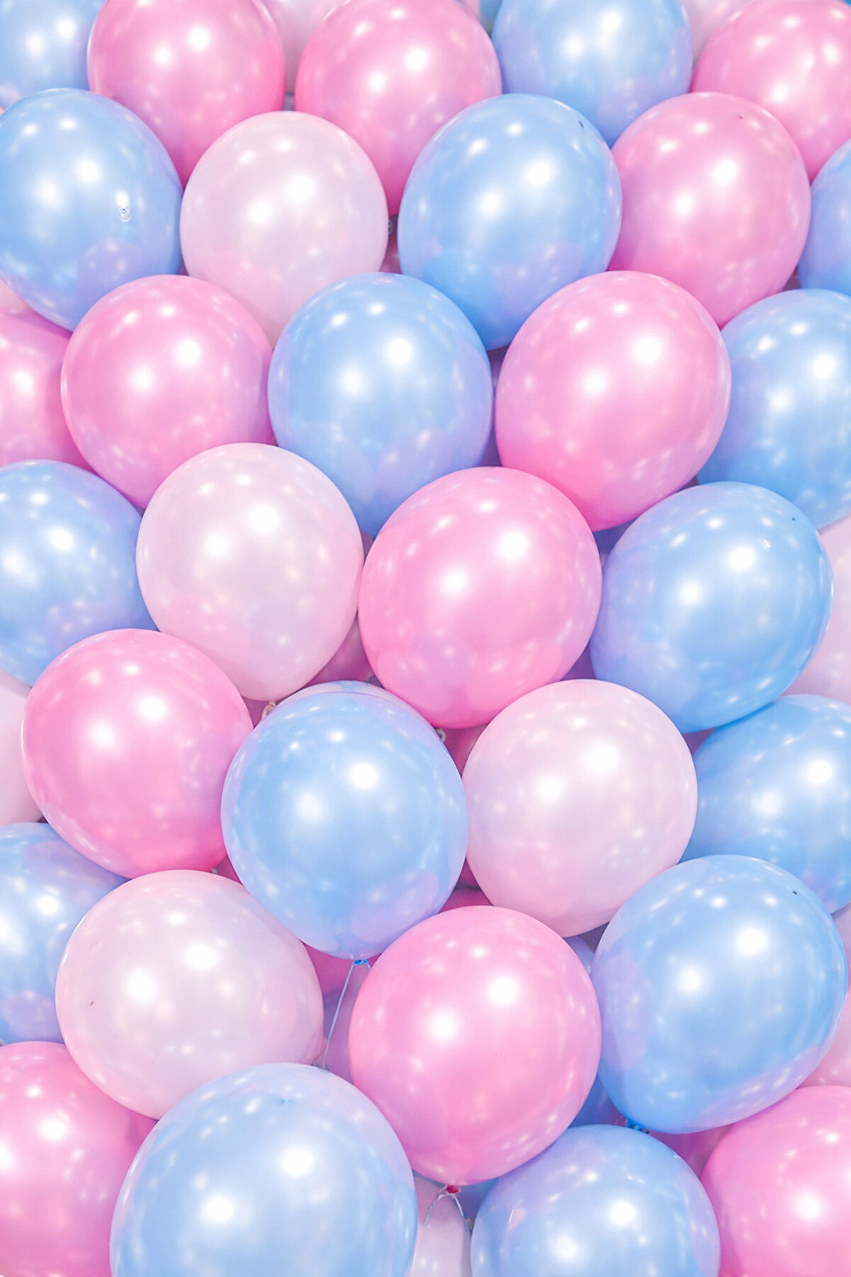 20 adet Açık Pembe pembe beyaz metalik balon Cinsiyet belirleme partisi Kız mı? Erkek mi?