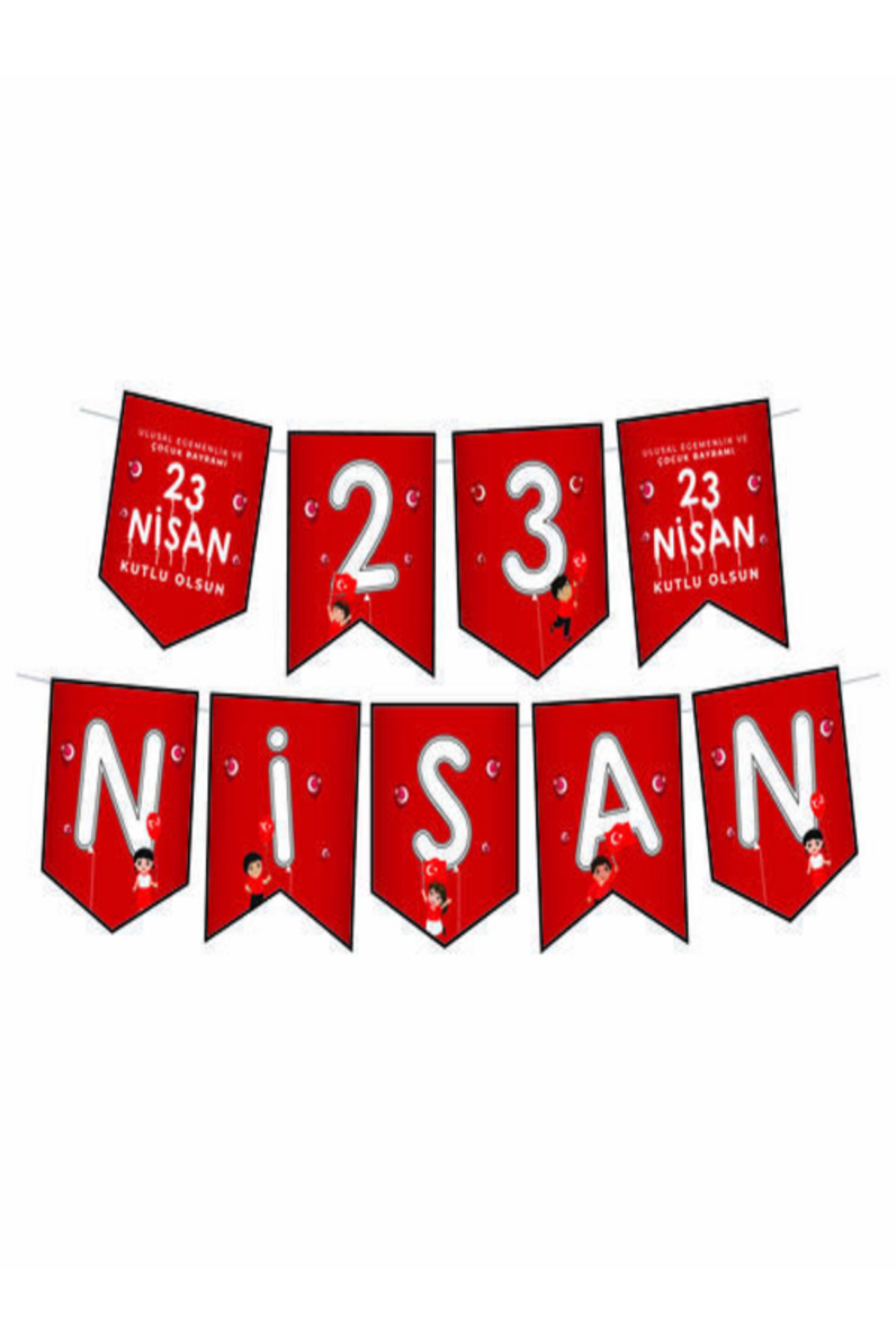 23 Nisan afiş banner milli bayram ulusal cocuk bayramı ip beraber