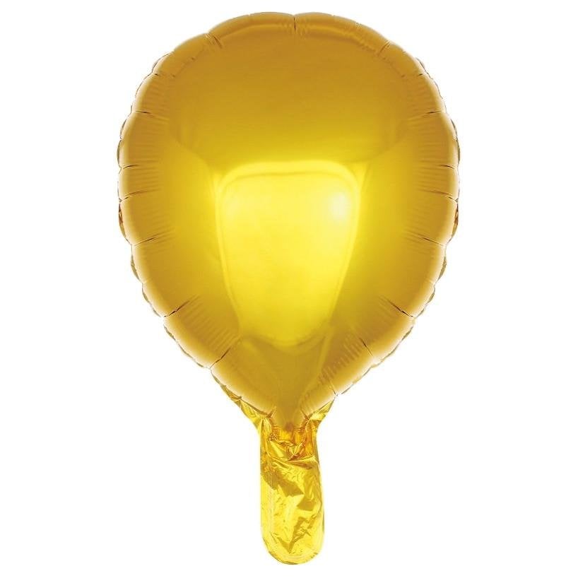 24 inç Lateks Şekilli Gold Renk Folyo Balon