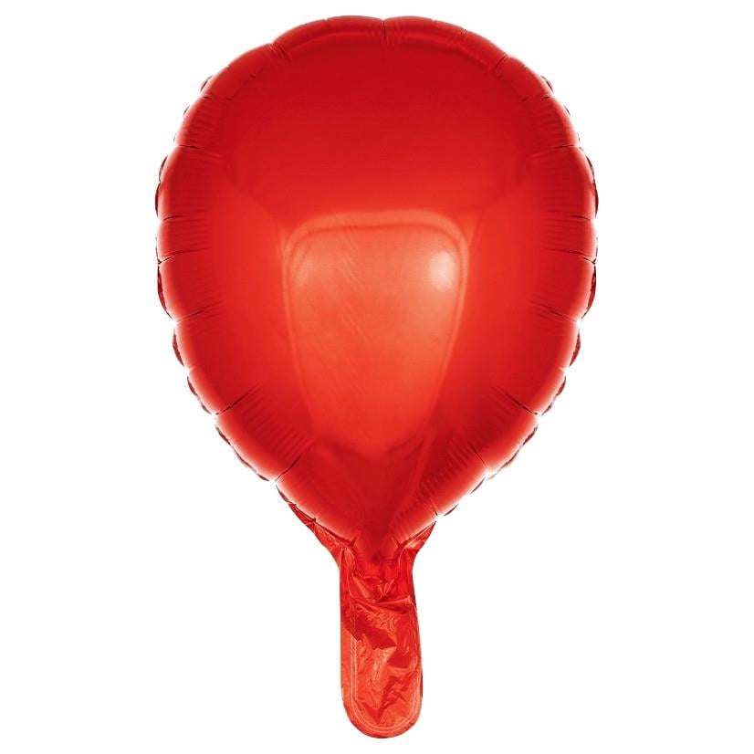 24 inç Lateks Şekilli Kırmızı Renk Folyo Balon