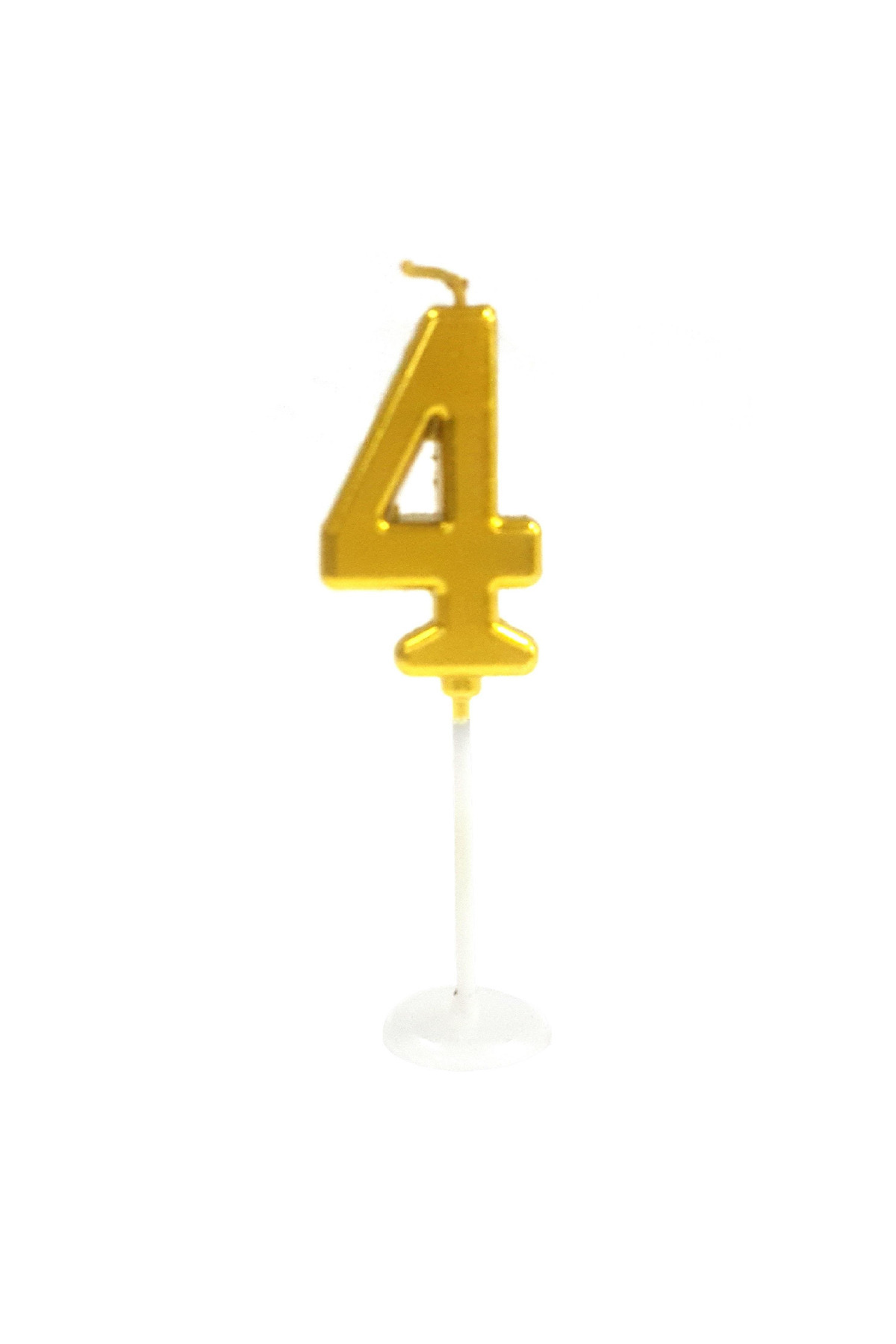 4 yaş doğum günü pasta mumu yaş mumu rakam mum sayı 9cm
