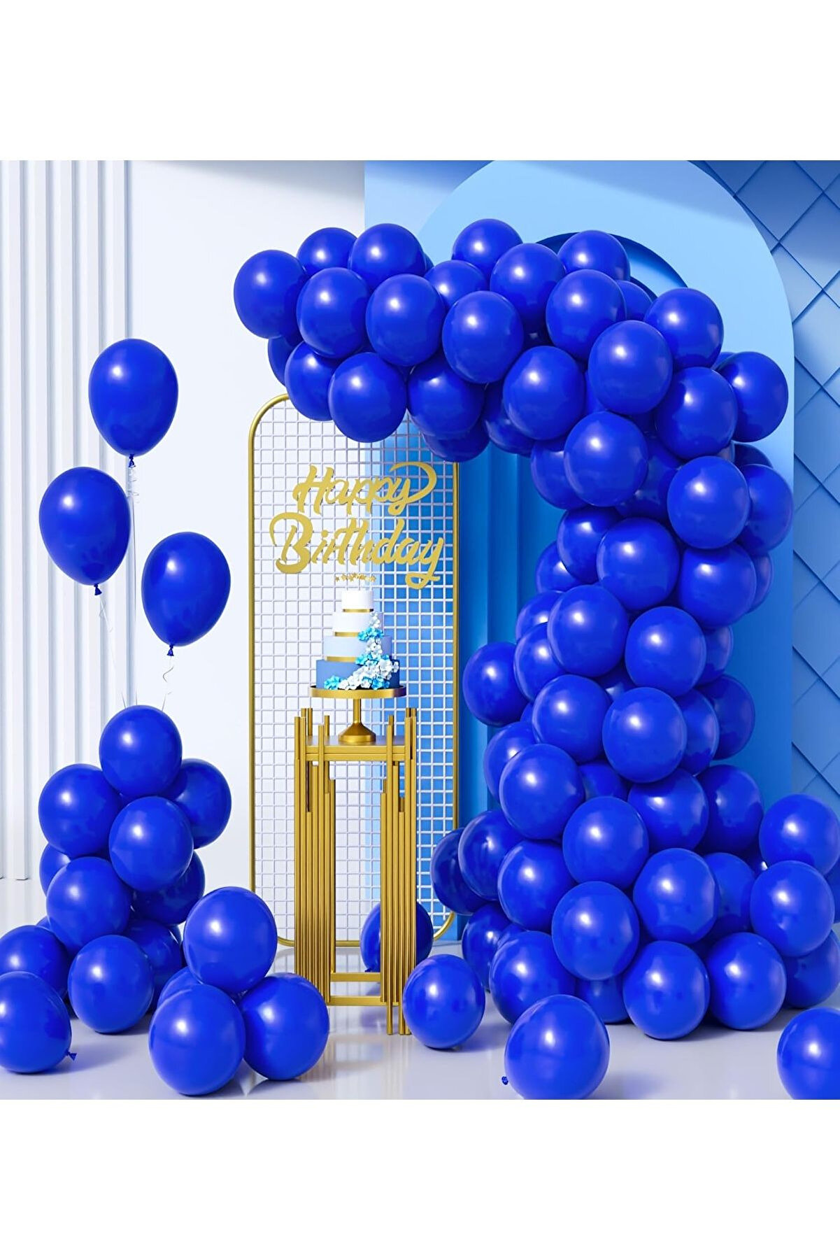 40 Adet Lacivert Mavi Renk Balon – Helyum Uyumlu, Kaliteli Ve Dayanıklı