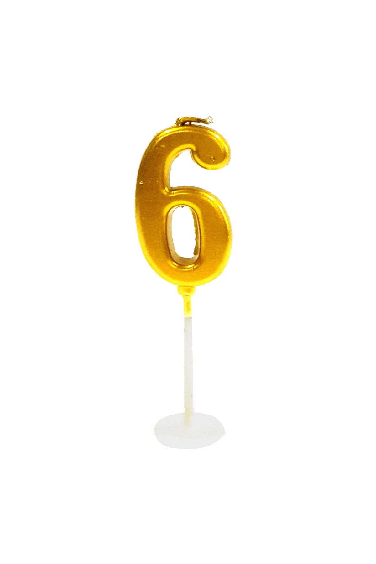6 yaş doğum günü pasta mumu yaş mumu rakam mum sayı 9cm