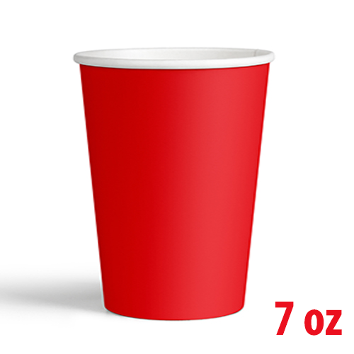 7 Oz Karton Bardak Kırmızı 8'li