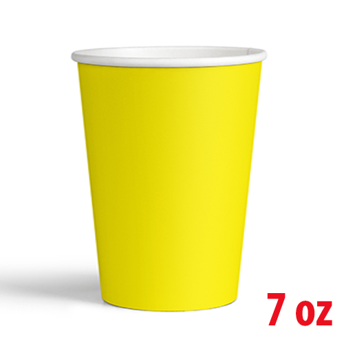 7 Oz Karton Bardak Sarı 8'li