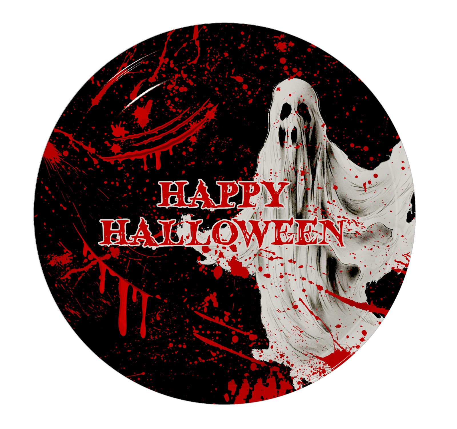8'li Karton Tabak Halloween Bloody