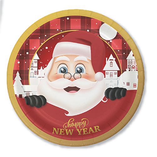 8'li Karton Tabak Noel Baba
