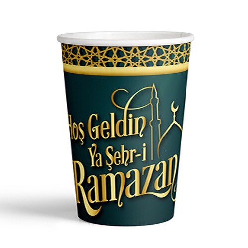 8 Oz Karton Bardak Hoş.ramazan 8'li