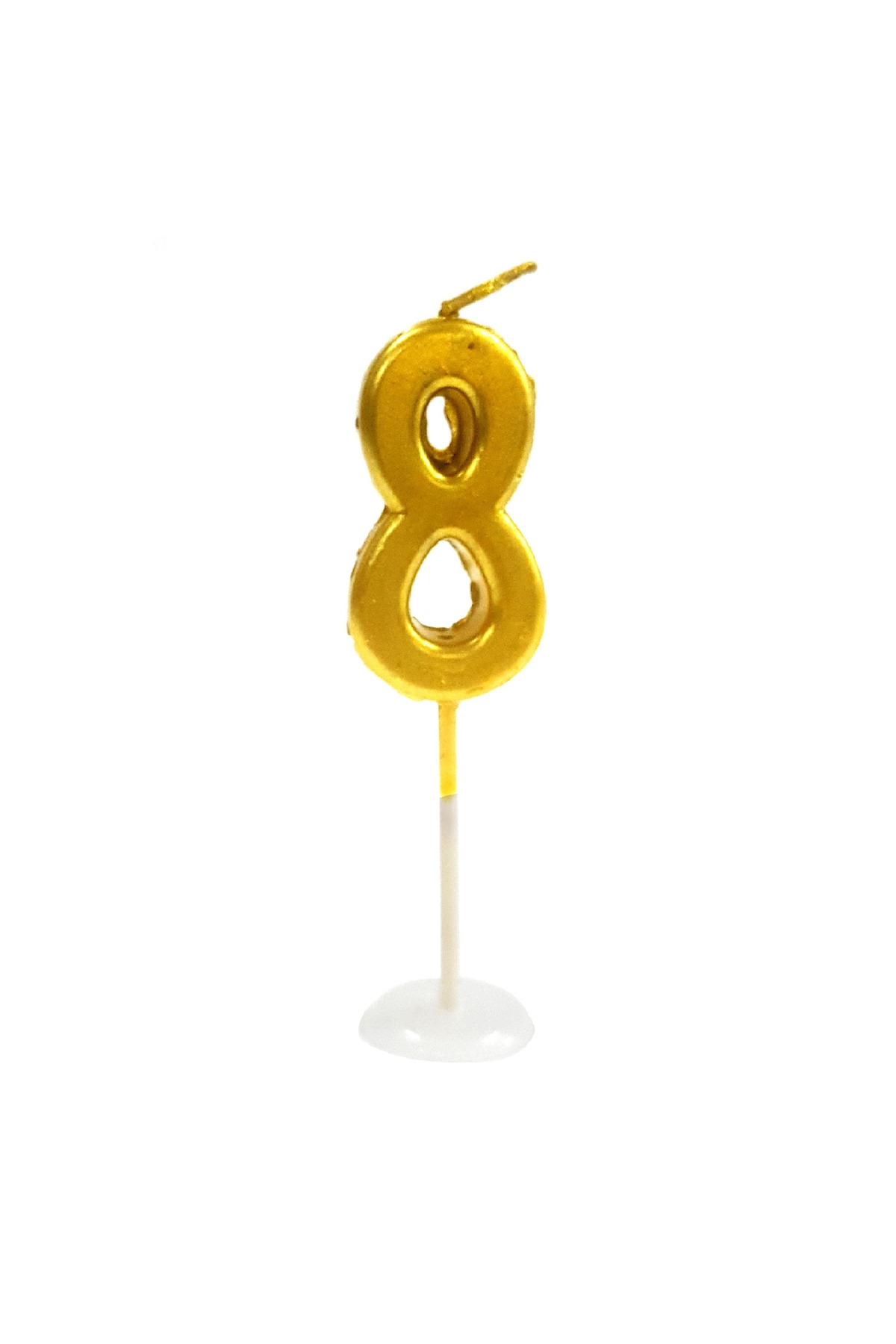 8 yaş doğum günü pasta mumu yaş mumu rakam mum sayı 9cm