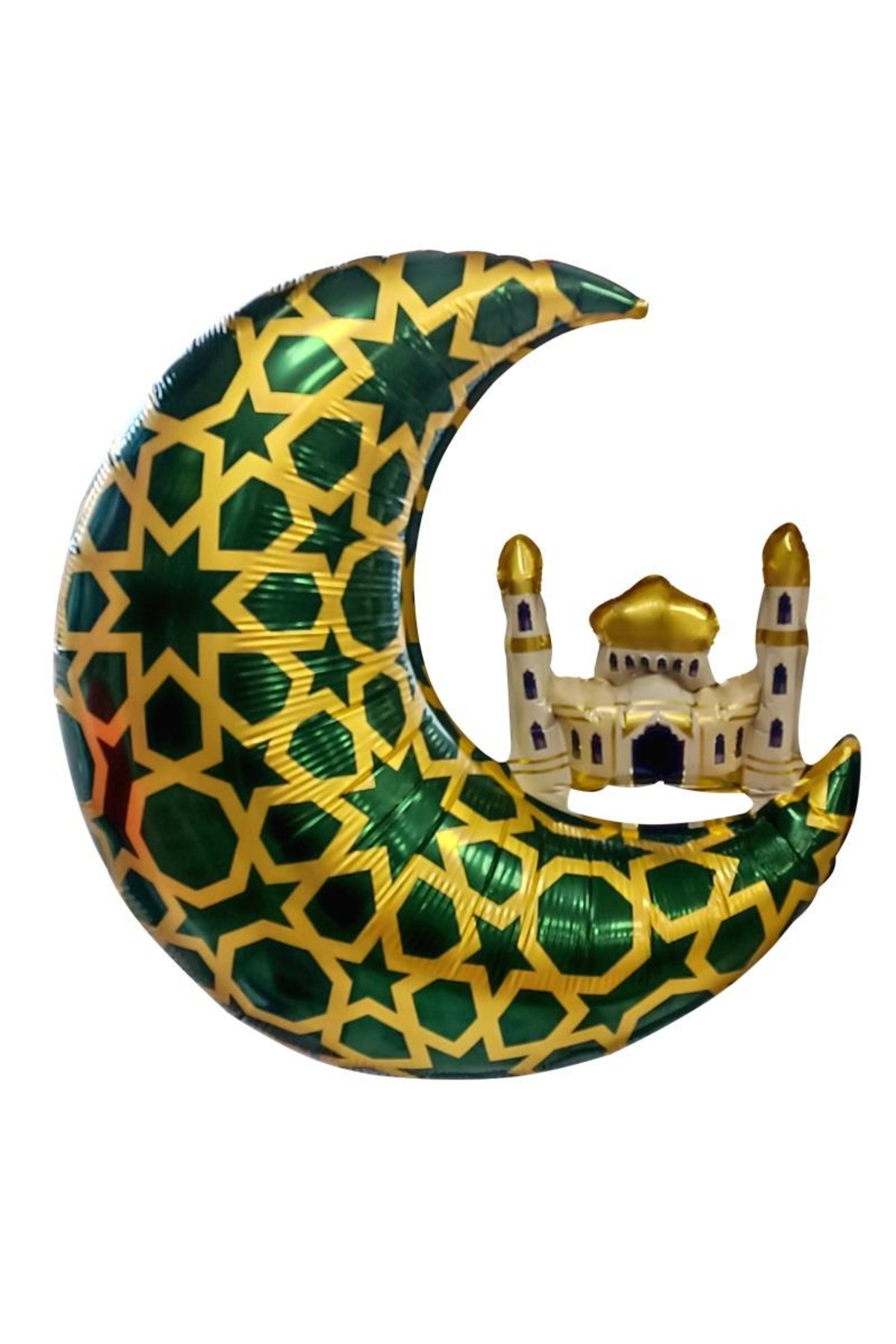 ay kubbe cami ramazan folyo balon Büyük boy
