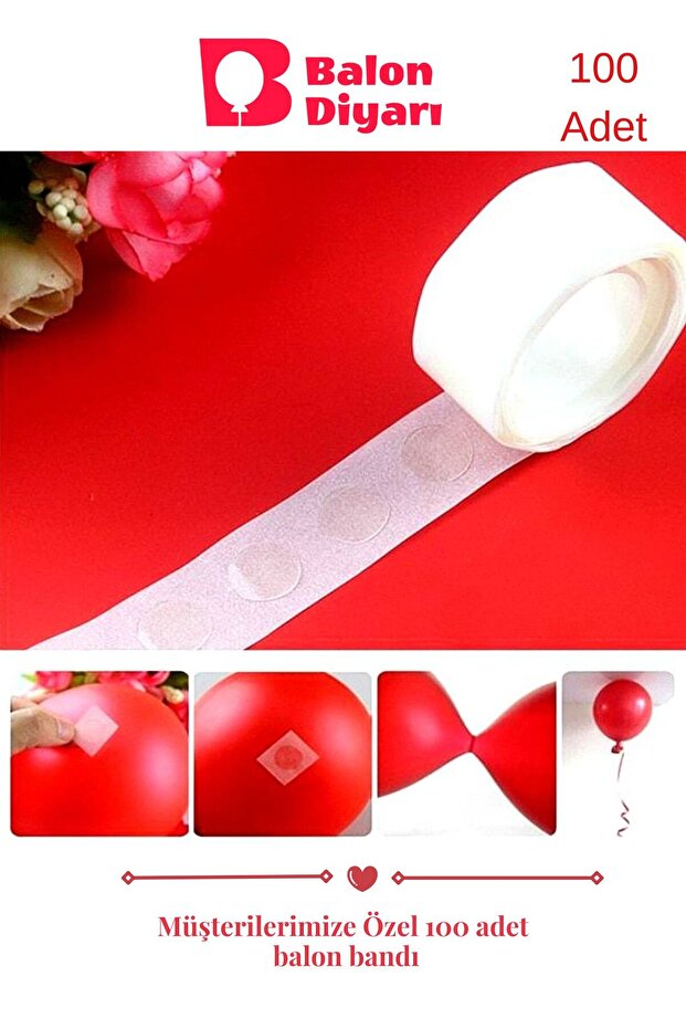 Balon yapıştırma bandı [100 lü]