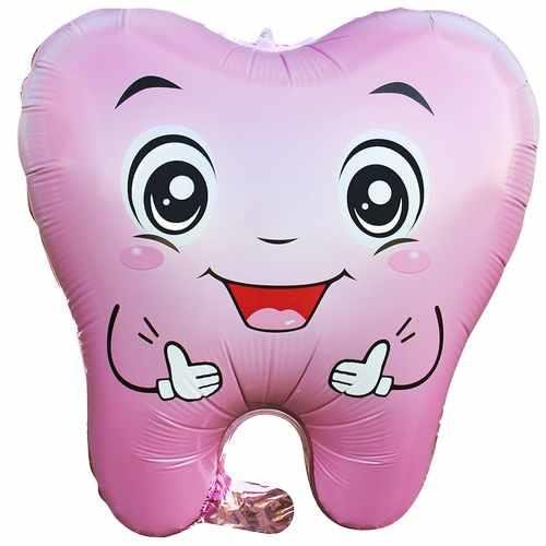 Diş Pembe Renk Folyo Balon 50*52,5