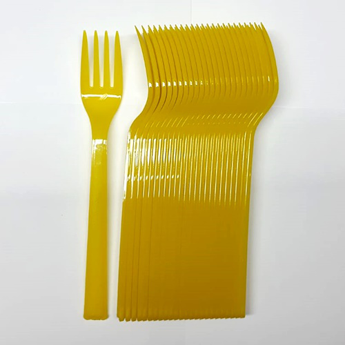 Eco 25'li Plastik Çatal Sarı