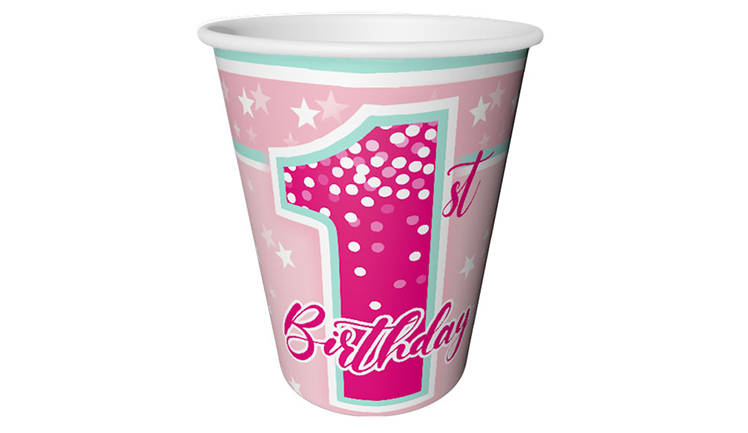 Fırst Bırthday Stars Girl Bardak 1 Yaş