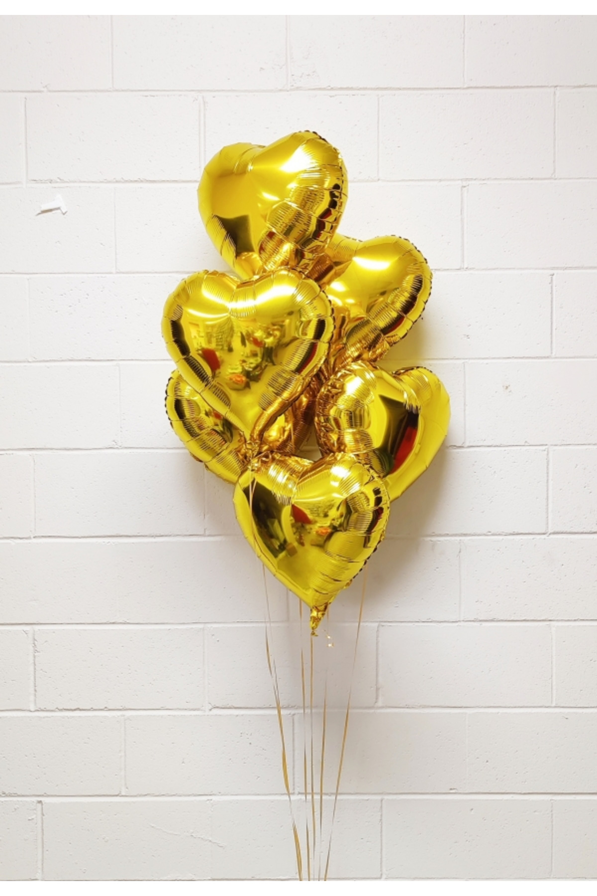 Gold Folyo kalp balon Hava ve helyum ile uyumlu 25cm kaliteli