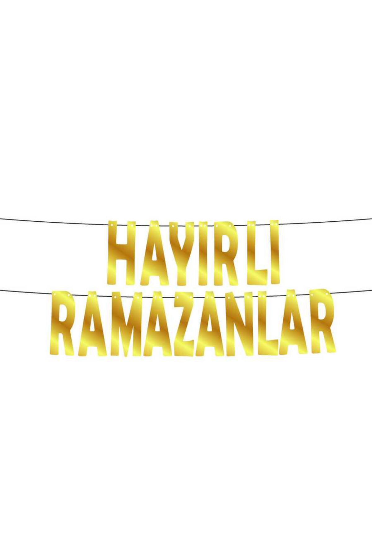 Hayırlı Ramazanlar Yazılı banner Dev boy Kaliteli Ramazan Kutlama