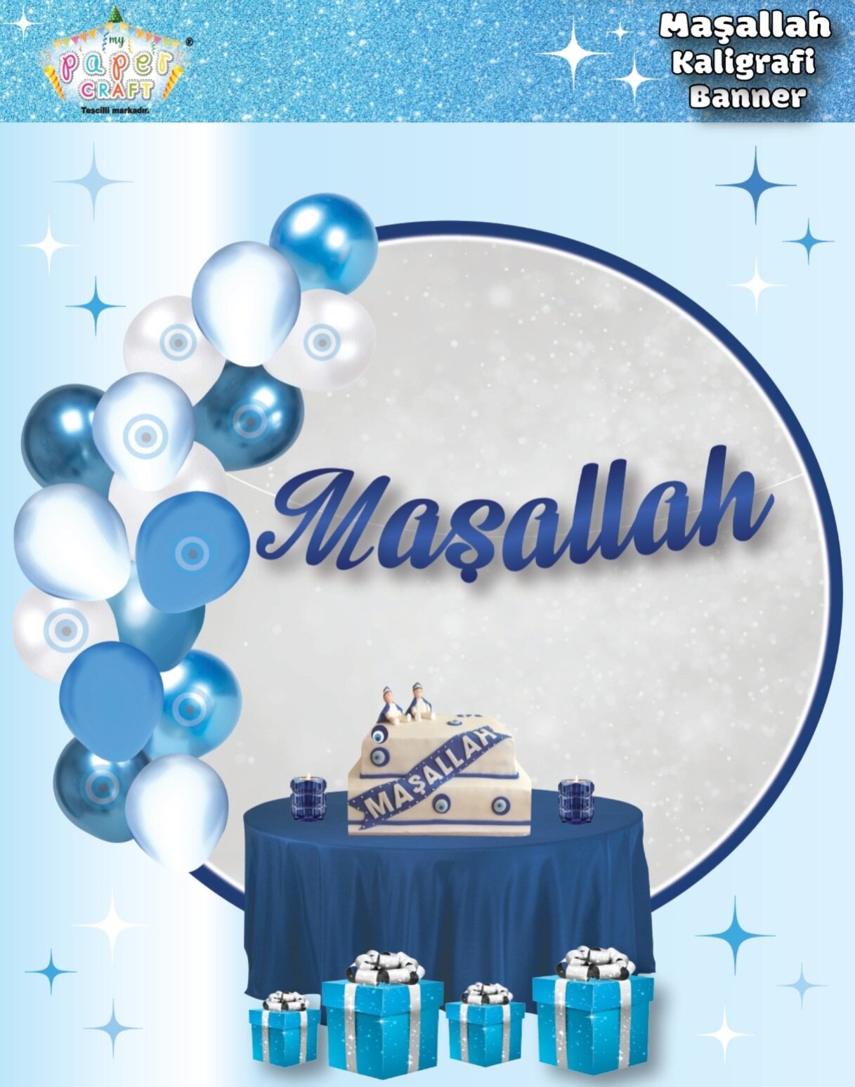 Kaligrafi Banner Maşallah