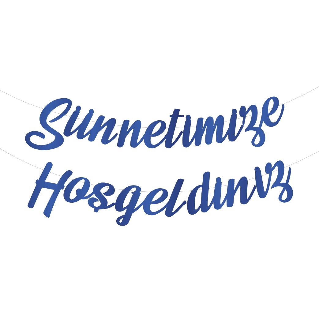 Kaligrafi Banner Sünnetimize Hoşgeldiniz