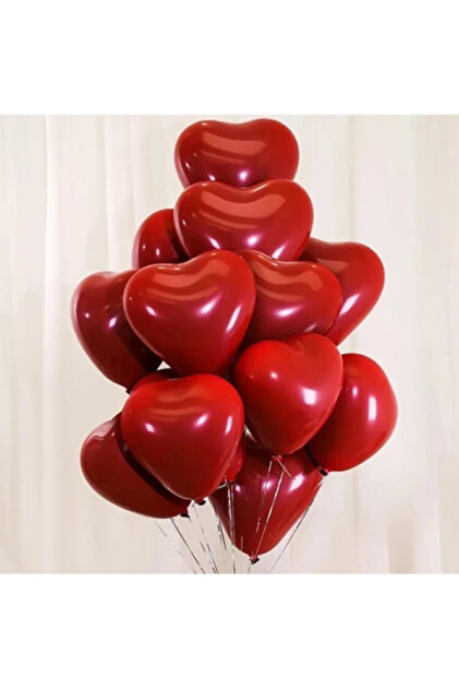 Kalp Balon Karışık Renk (100 Adet)