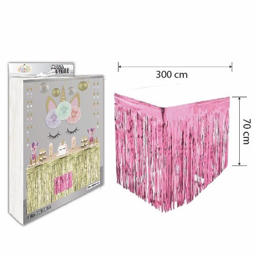 Masa Eteği Koyupembe 300*70 Cm