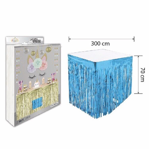 Masa Eteği Mavi 300*70 Cm