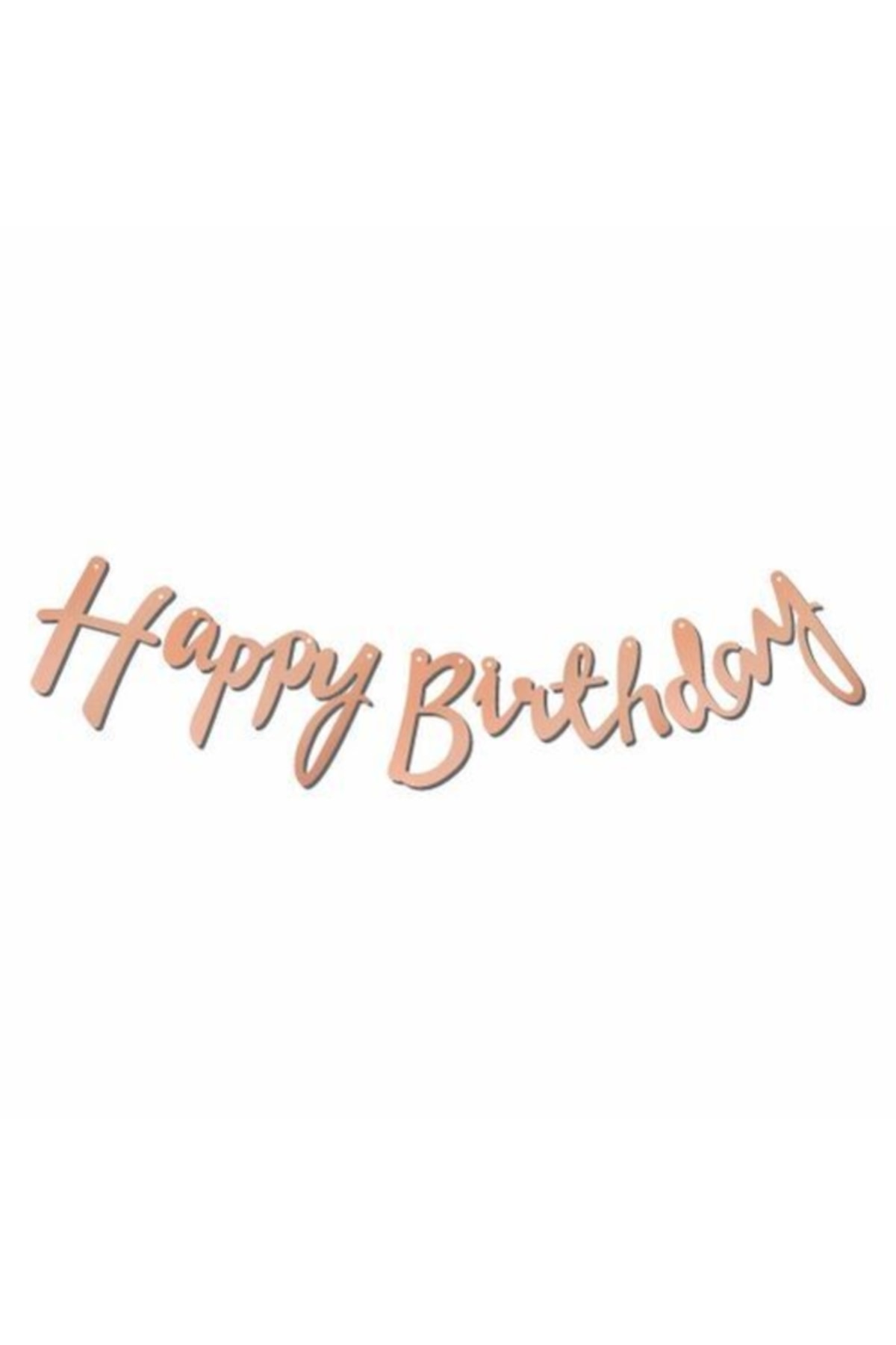 Mini Party Store Kaligrafi Banner Rose Happy Birthday