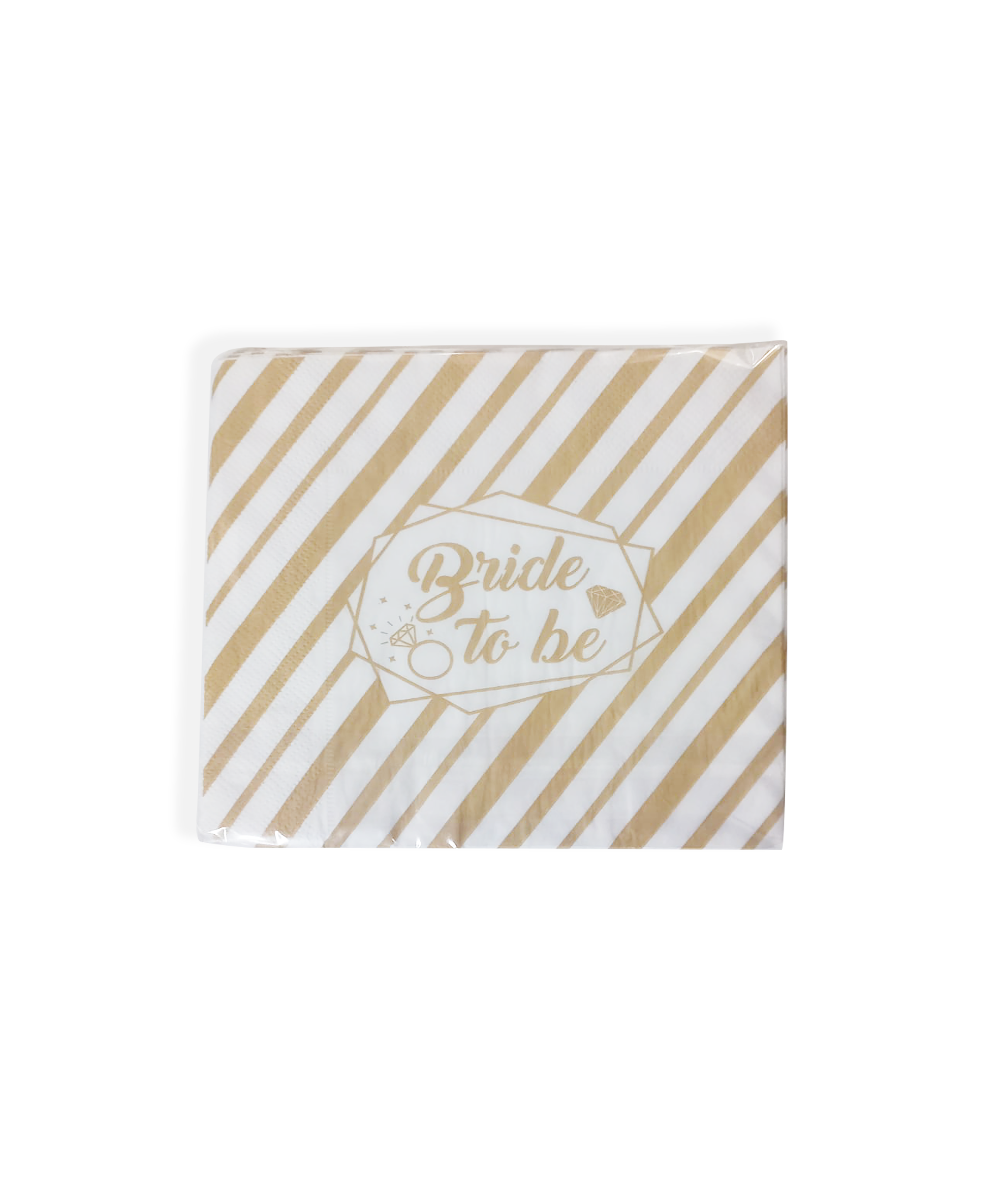Peçete Çizgili Bride To Be 16'lı