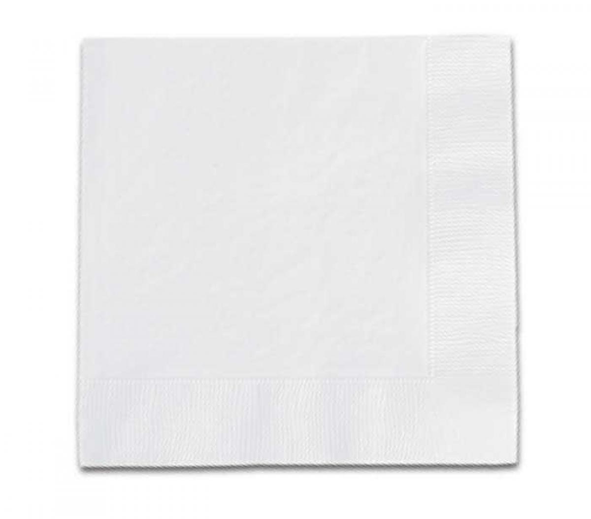 Peçete Düz Beyaz 16'lı