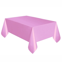 Plastik Masa Örtüsü Düz Pembe