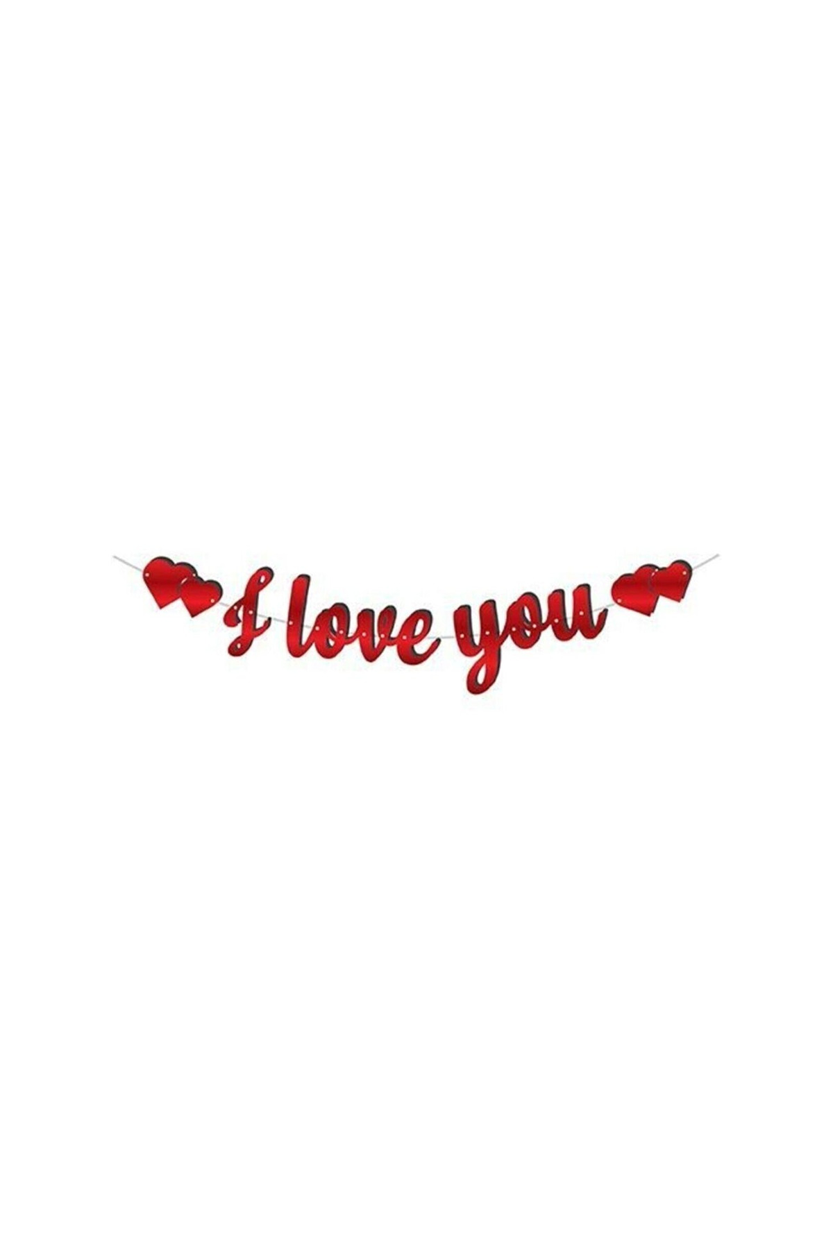 Seni seviyorum yazılı kaligrafi banner i love you yazılı kırmızı kaliteli