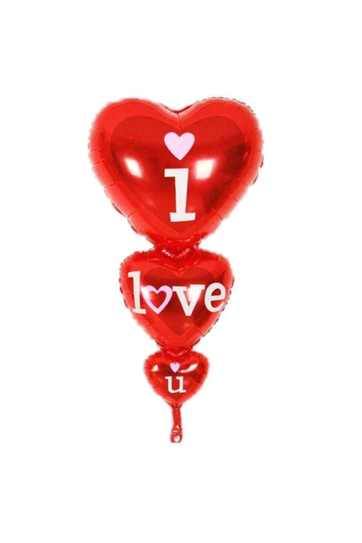 Şık 3’lü Kalp Folyo Balon Seti