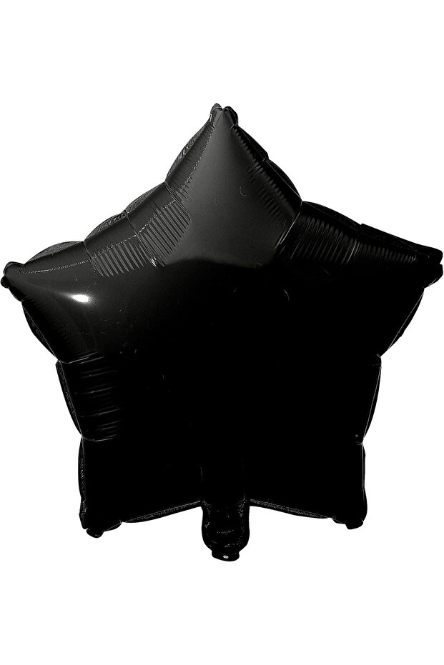 Siyah Yıldız Folyo Balon 45cm
