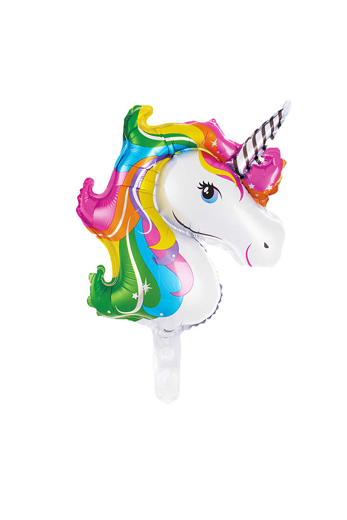 Unicorn Kafa Folyo Balon 48x70 cm – Gökkuşağı Unicorn Baş Balon