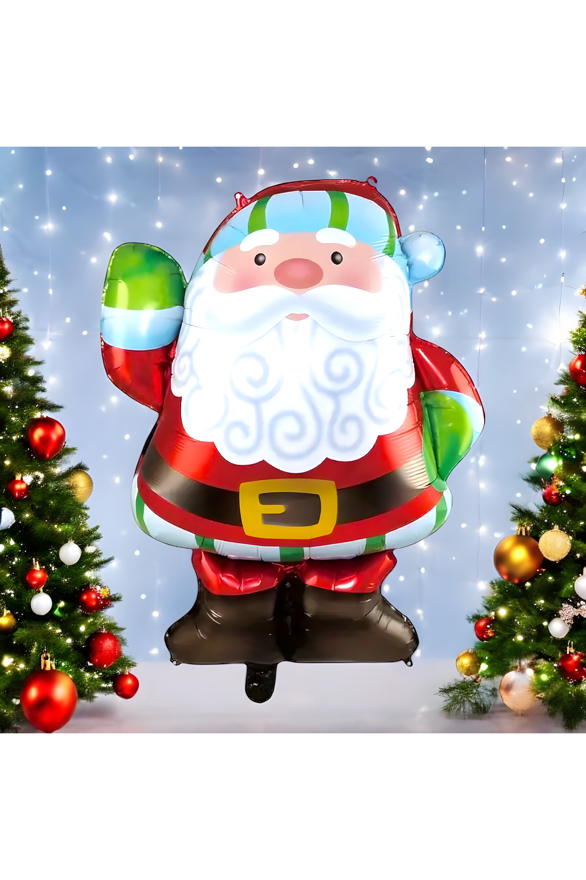 Yılbaşı Noel baba ayaklı veya sakallı seçenekler dev boy