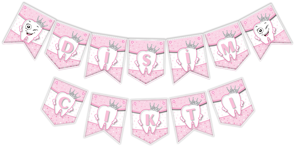 Zikzak Banner Pembe Dişim Çıktı